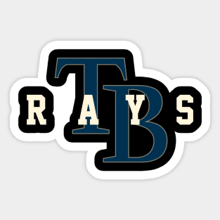 Tampa Bay Rays 1 by Buck Tee Originals Sticker